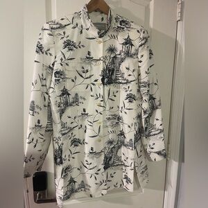 Vintage 90’s Liz Claiborne Asian Inspired 100% Silk Blazer
